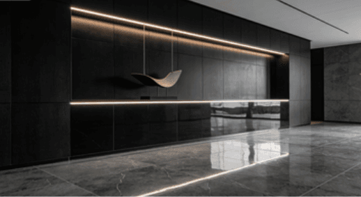 black melamine panel